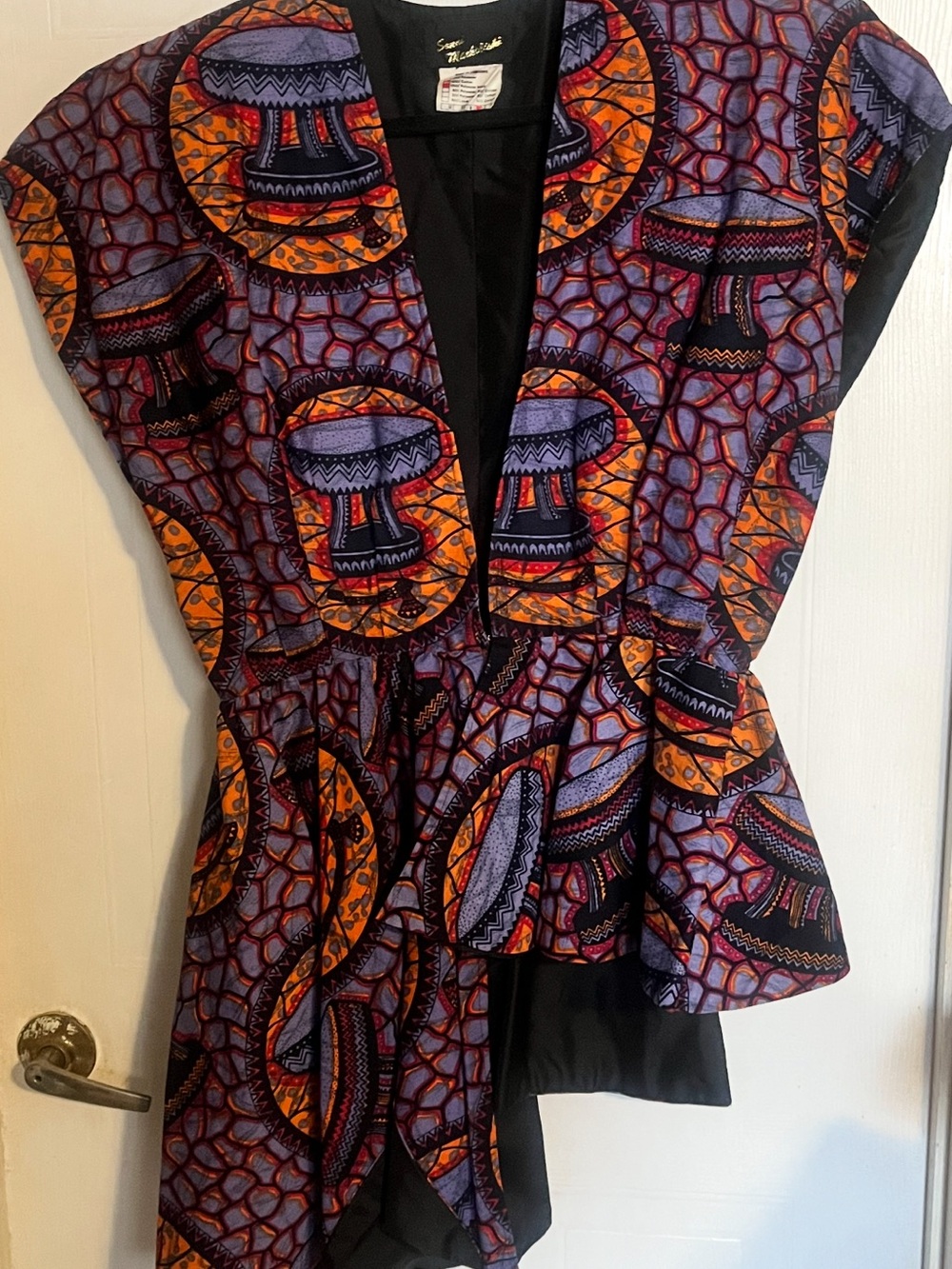 The Harare Heritage Draped Peplum from Zimbabwe